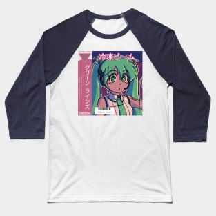 Vaporwave aesthetic 90s anime girl Baseball T-Shirt